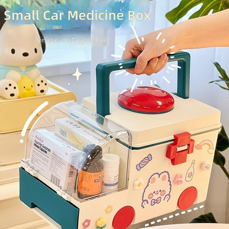 First Aid Kit - Armadietto medico con scomparti multipli e