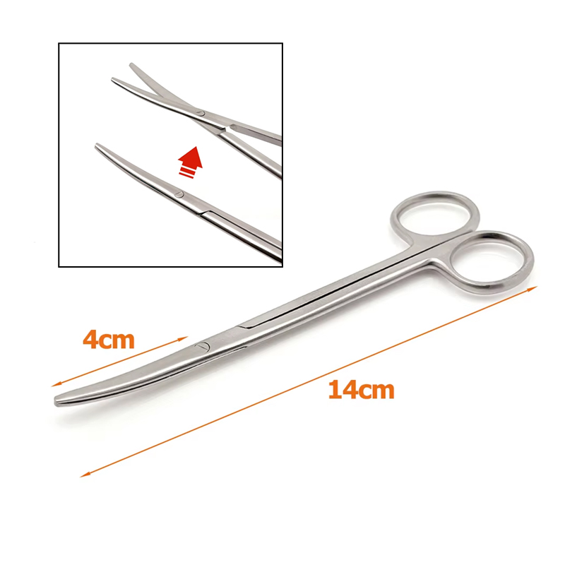 Medical Scissors - 14CM TC Metzenbaum Forbici Curve Smussate