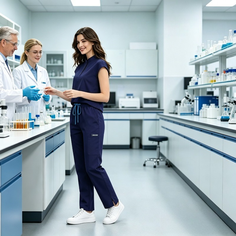 Medical Gloves - Uniforme infermieristica a tinta unita con